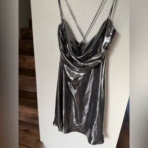 ZARA Metalic Mini Dress